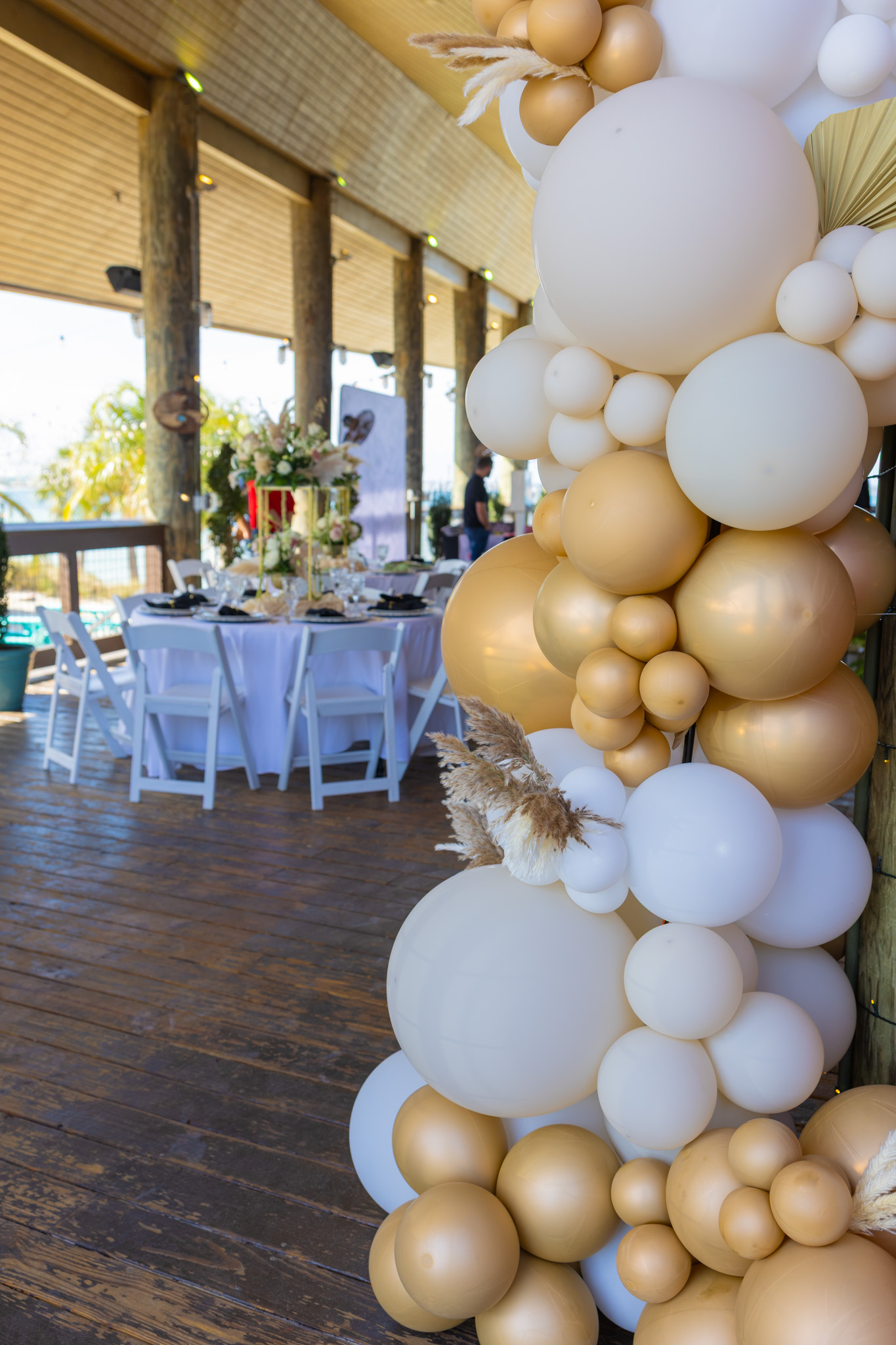 Entrance decorations at The Landing